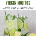 virgin mojito with mint