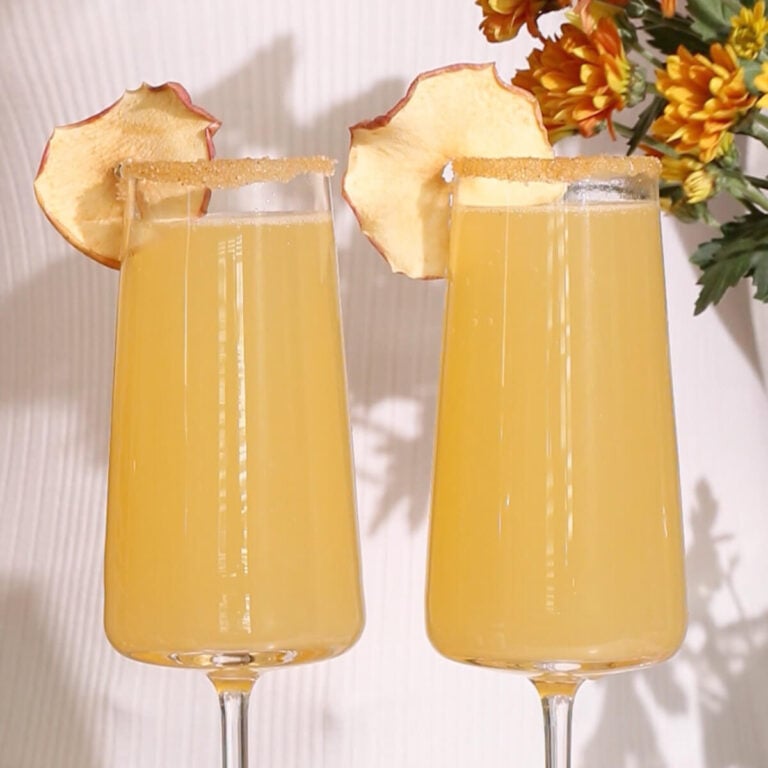 Apple Mimosa Mocktail